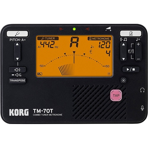 Korg tm70 tunermetronome black - tunermetronome,